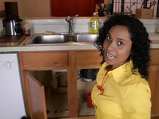 Indian Fucking Plumber Fixing All Holes With Big Screw Driver
